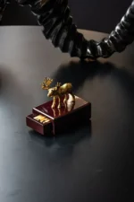 Geyik Figürlü Dekoratif Kibrit Kutusu - Görsel 3