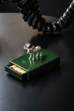 Geyik Figürlü Dekoratif Kibrit Kutusu - Görsel 6